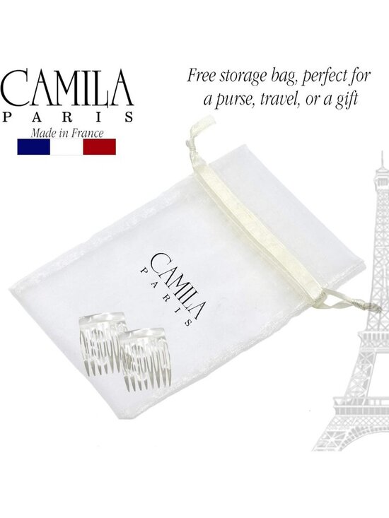 Handmade Pearl Side Comb for French Twist - Strong Hold Hair Clip for Updos